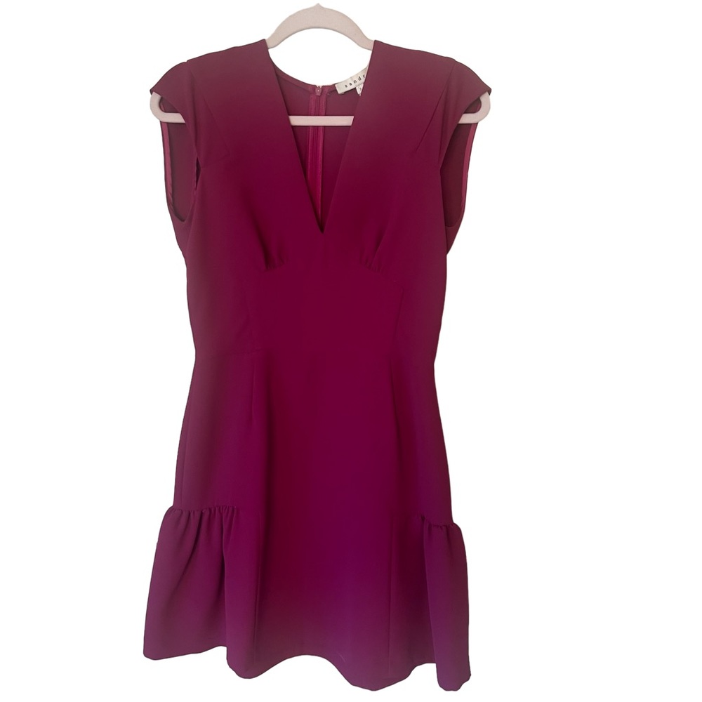 SANDRO Structured Pleated Dress